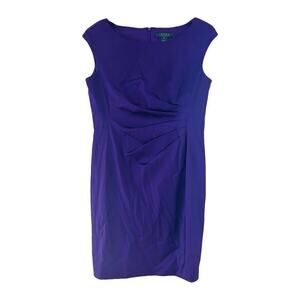 Lauren Ralph Lauren Purple Slim Fit Dress Sz 12P